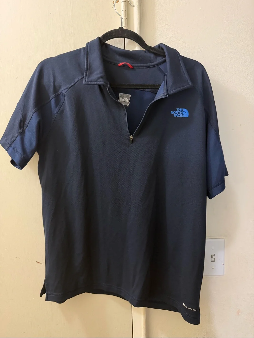 The North Face Men's Short-Sleeve Half-Zip Polo - Navy Large